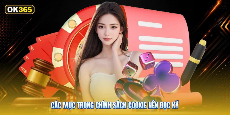 Các mục trong chính sách cookie nên đọc kỹ
