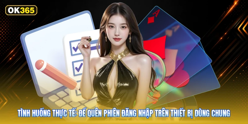 Tình huống thực tế: để quên phiên đăng nhập trên thiết bị dùng chung
