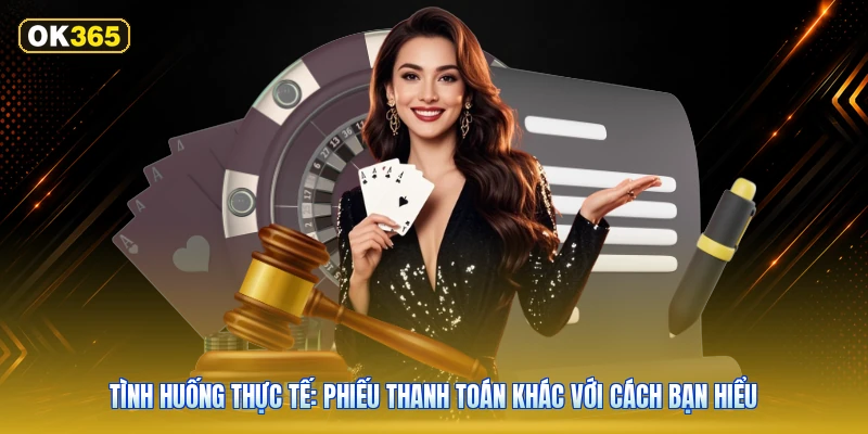 Tình huống thực tế: phiếu thanh toán khác với cách bạn hiểu